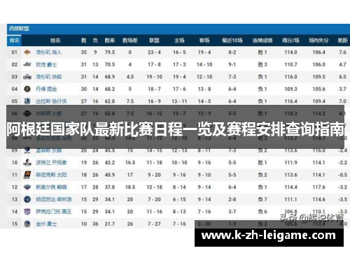 阿根廷国家队最新比赛日程一览及赛程安排查询指南 阿根廷国家队最新比赛日程一览及赛程安排查询指南